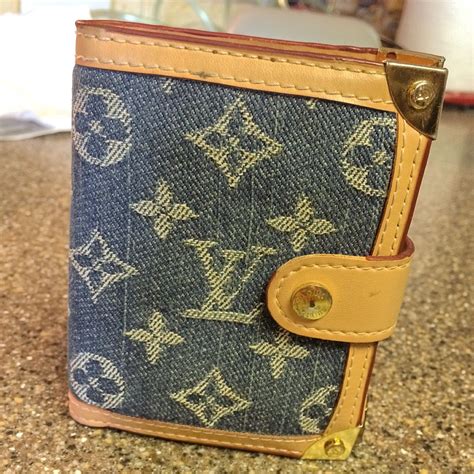 fake louis vuitton denim wallet